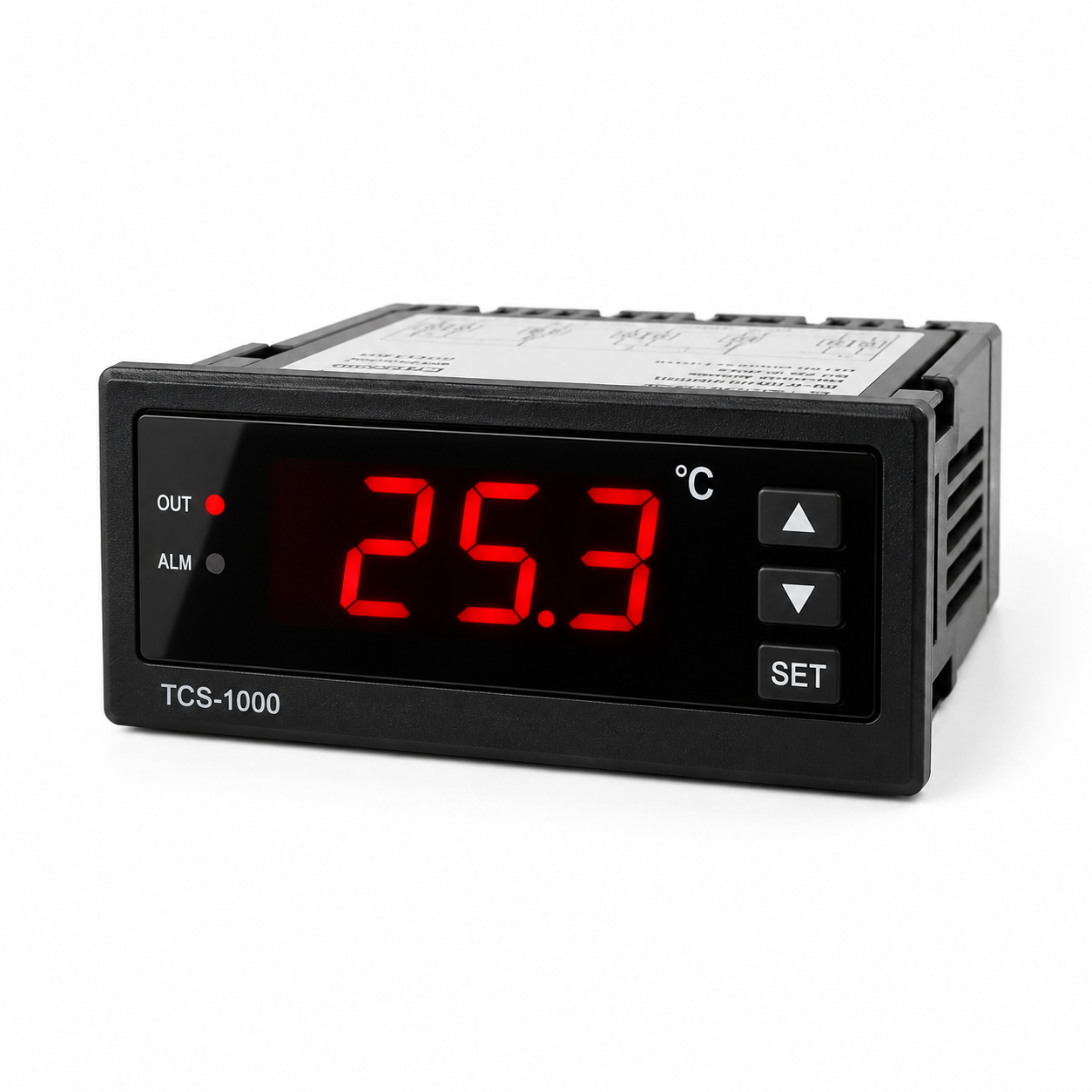 Indicador digital de temperatura para panel con display LED