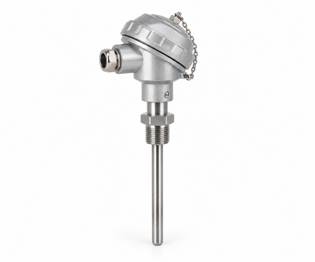 Sonda RTD PT1000 de acero inoxidable para aplicaciones industriales