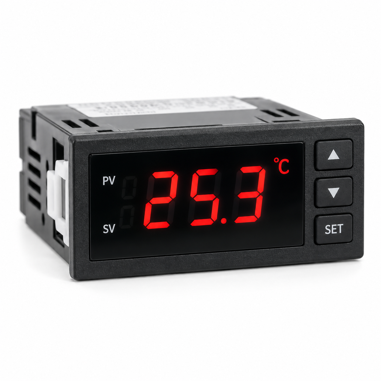 Indicador de temperatura con display LED rojo