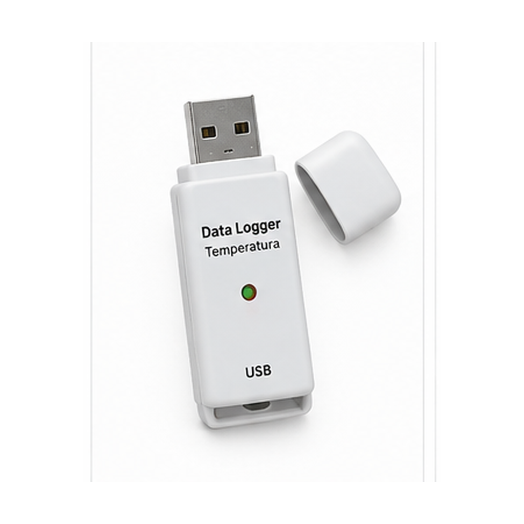 Registrador de temperatura con conexión USB