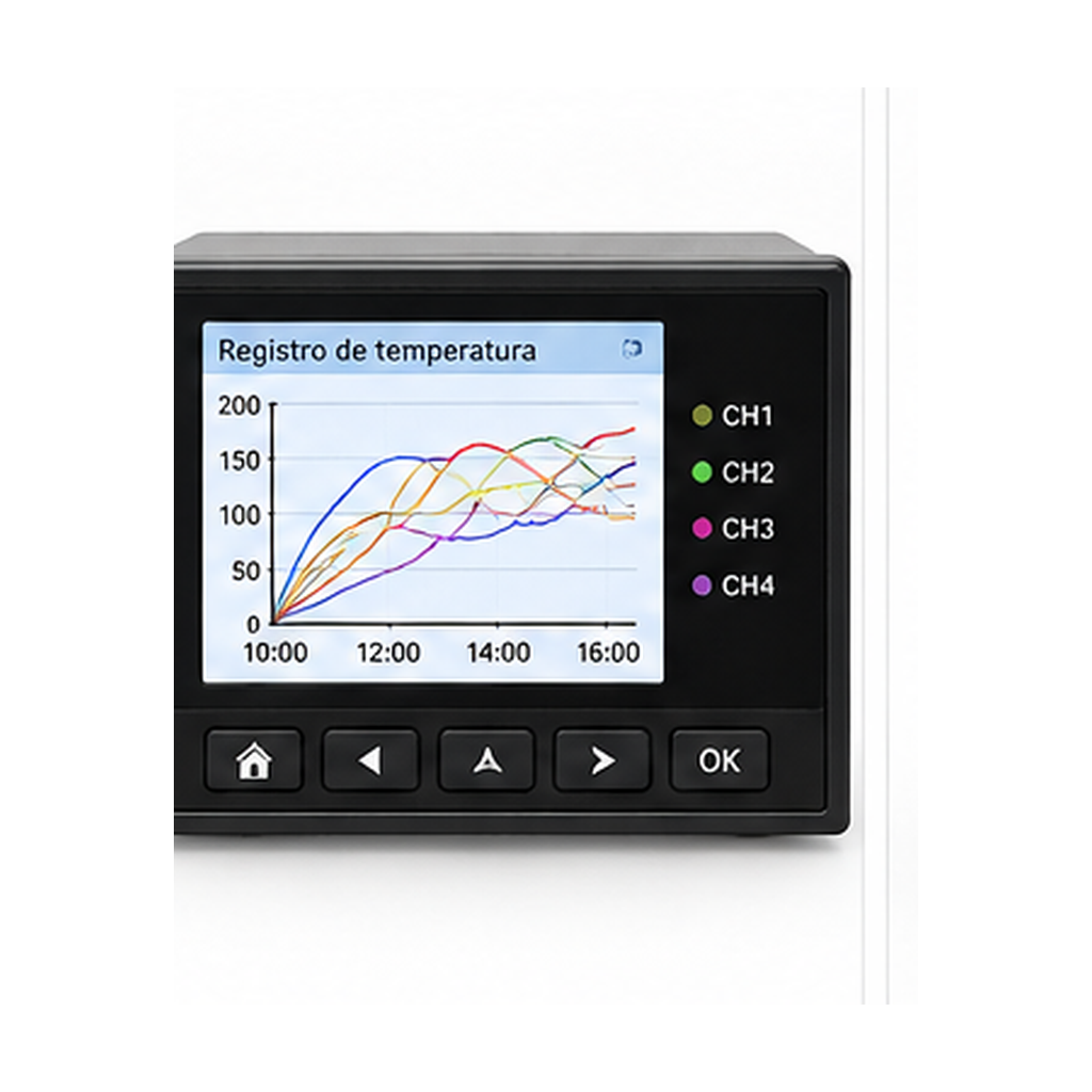Registrador de temperatura con display gráfico