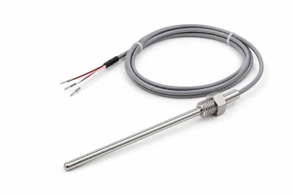 Sonda RTD PT100 de acero inoxidable para aplicaciones industriales