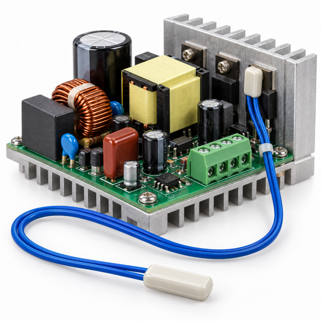 Termistor PTC para protección térmica de equipos electrónicos