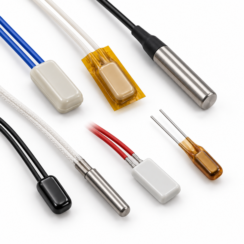 Termistores PTC encapsulados y con cable para aplicaciones industriales