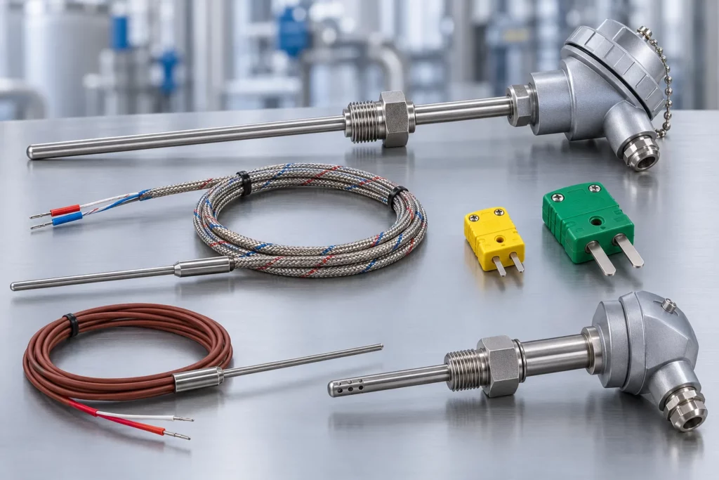 Sondas de temperatura industriales y termopares