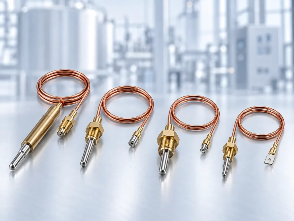 Termopares para quemadores de gas, seguridad y control de llama